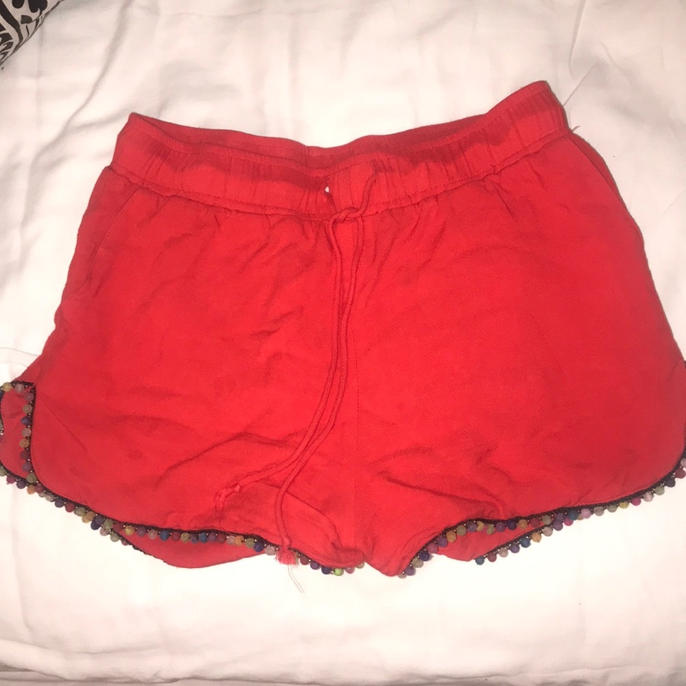 Forever 21 Red Fabric Shorts